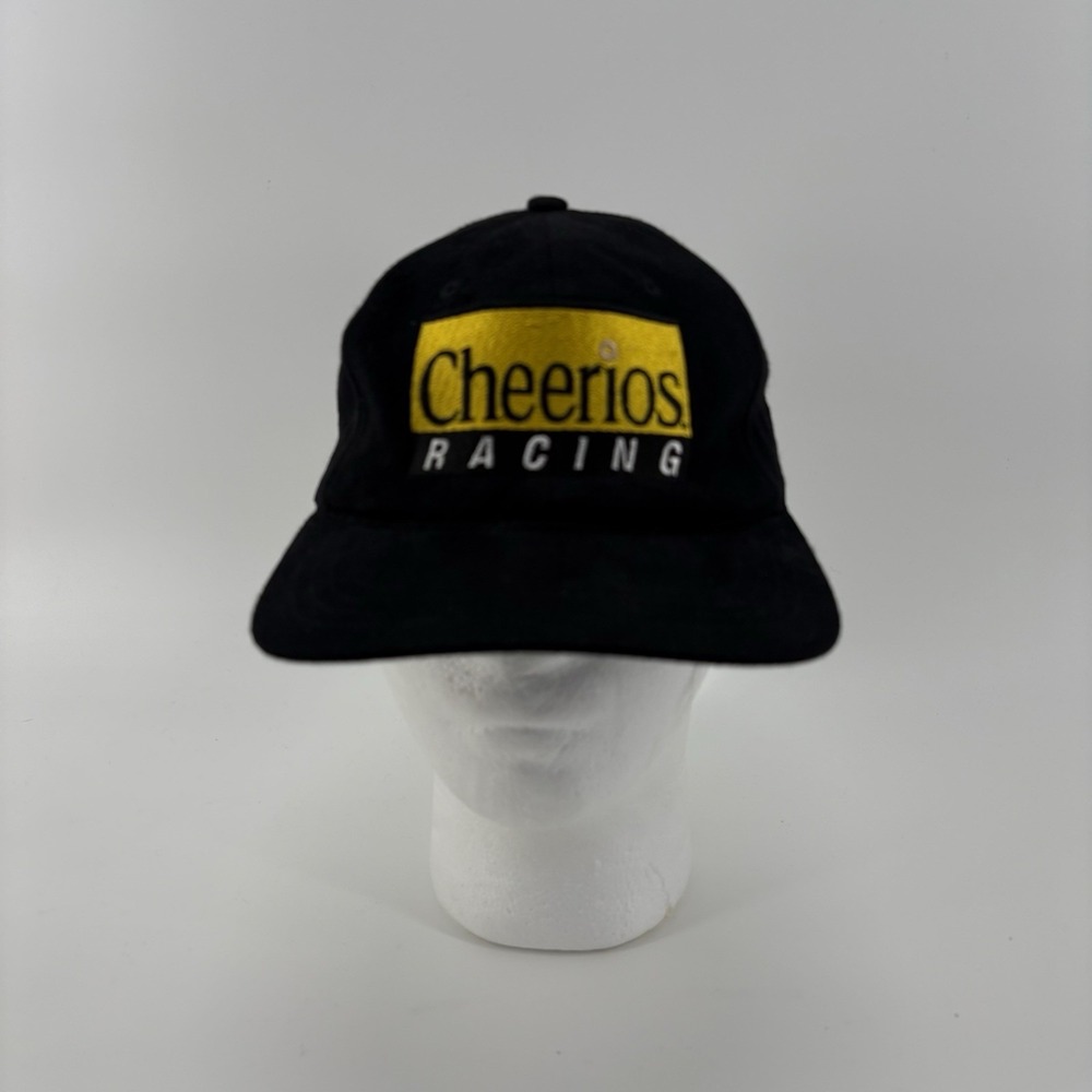 Cheerios‎ Racing Ball Cap Hat Black Adjustable One Size Fits Most
